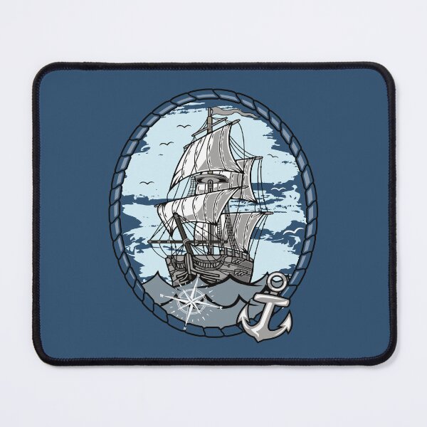 Item preview, Sailing ship with anchor and compass chard designed and sold by Stil-Mix.