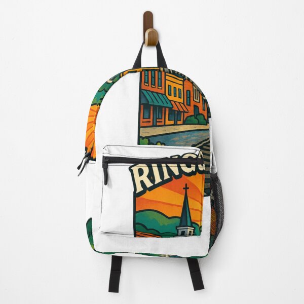 Item preview, Ringgold Georgia Mural T-Shirt – Colorful Scenic Small Town Art designed and sold by Stilll Waters Studio.