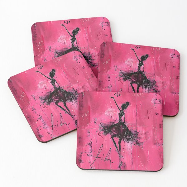 Item preview, Sheet Music Art Pink Ballerina designed and sold by ArtbyJustis.