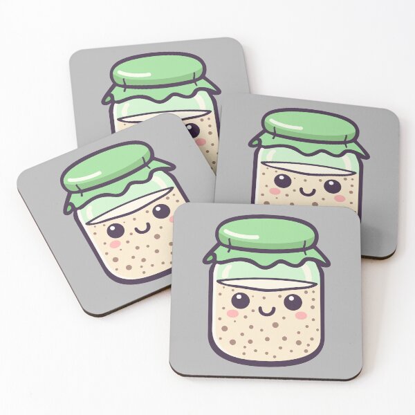 Item preview, Green Kawaii Bread Starter designed and sold by BRU Design.