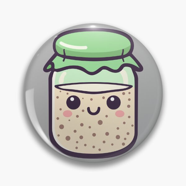 Item preview, Green Kawaii Bread Starter designed and sold by BRU Design.
