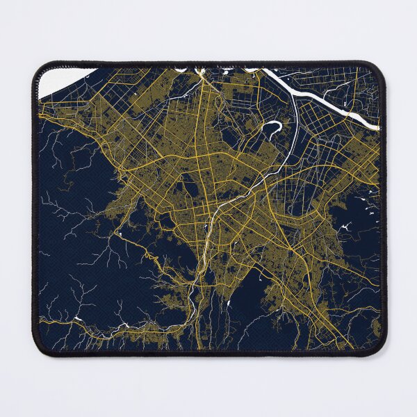 Item preview, Sapporo City Map of Hokkaido, Japan - Gold Art Deco designed and sold by deMAP.