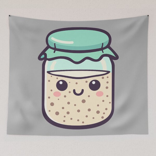 Item preview, Mint Cute Sourdough Art designed and sold by BRU Design.