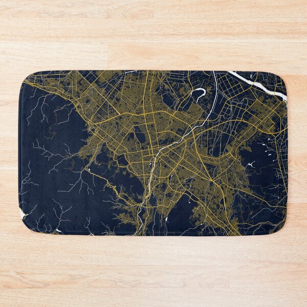 Item preview, Sapporo City Map of Hokkaido, Japan - Gold Art Deco designed and sold by deMAP.