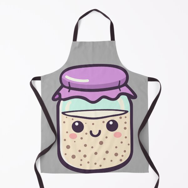 Item preview, Purple Kawaii Sourdough Starter designed and sold by BRU Design.