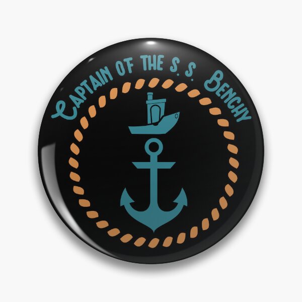 Item preview, Benchy Captain Nautical Badge designed and sold by BRU Design.