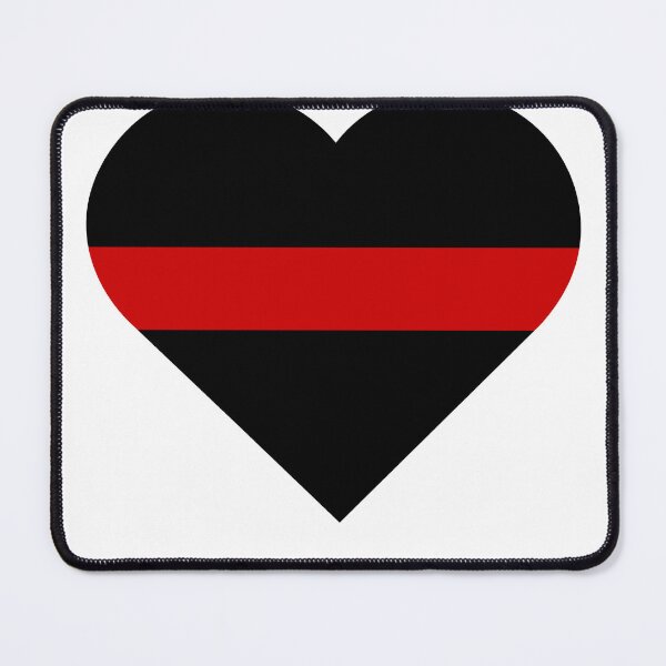 Item preview, Firefighter Thin Red Line Heart Fire designed and sold by MamaOtter.