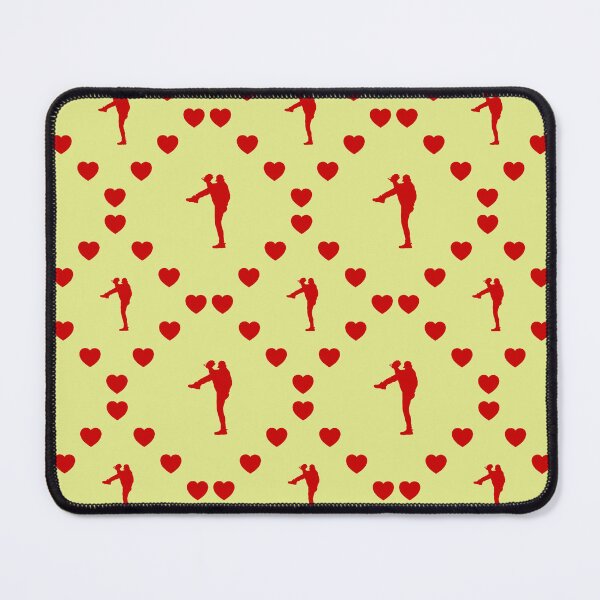 Item preview,  Baseball Pitcher Seamless Heart Pattern | Baseball Pitcher Seamless Heart Pattern | Silueta de lanzador de béisbol Patrón de corazón sin costura designed and sold by TheIconSmith.