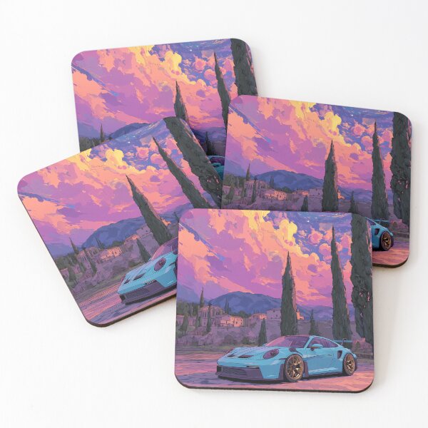Item preview, Porsche GT3 RS Anime Landscape Art designed and sold by Torii Studio.