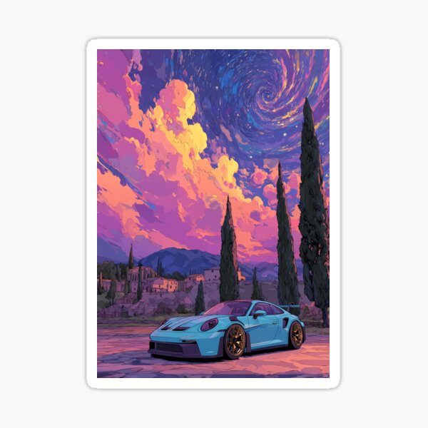 Aperçu de l'œuvre Paysage animé Porsche GT3 RS créée et vendue par Torii Studio.