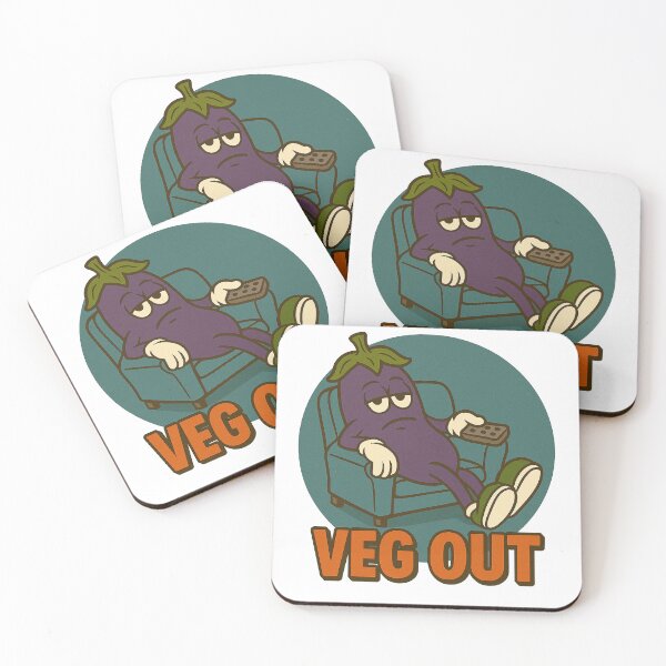 Item preview, Veg Out – Lazy Eggplant Vibes designed and sold by giant_ani.