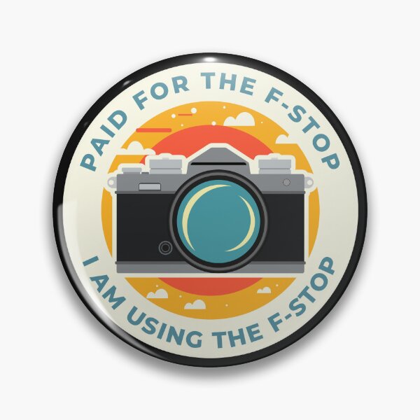 Item preview, Retro F-Stop Camera Badge designed and sold by BRU Design.