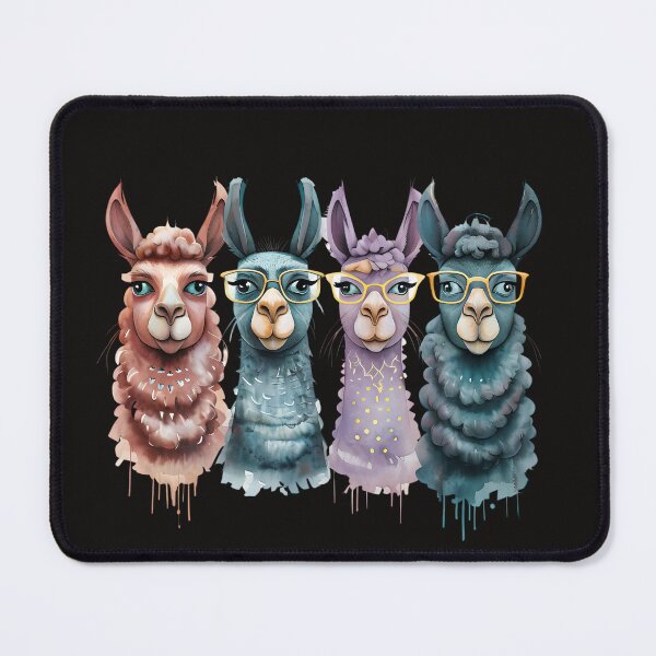 Item preview, Quirky Llama Squad: Four Unique Personalities designed and sold by ArtisticDesignsbyLinda.