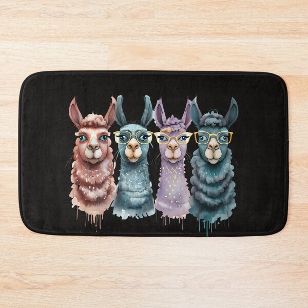 Item preview, Quirky Llama Squad: Four Unique Personalities designed and sold by ArtisticDesignsbyLinda.