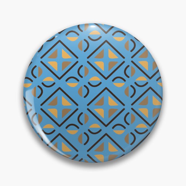 Item preview, Blue bogolan inspired print designed and sold by Wolagno.