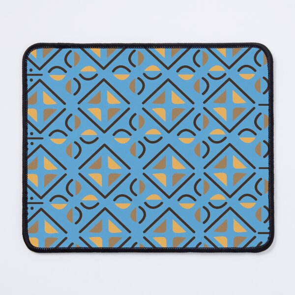 Item preview, Blue bogolan inspired print designed and sold by Wolagno.