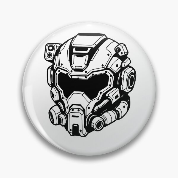 Item preview, Sci-Fi Pilot Helmet Minimalist Line Art designed and sold by LDBW.