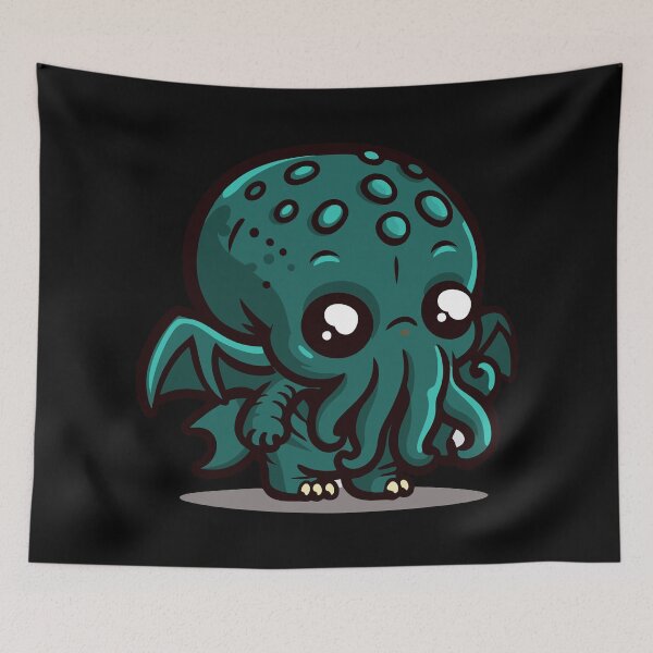 Item preview, Teal Kawaii Monster Art designed and sold by BRU Design.