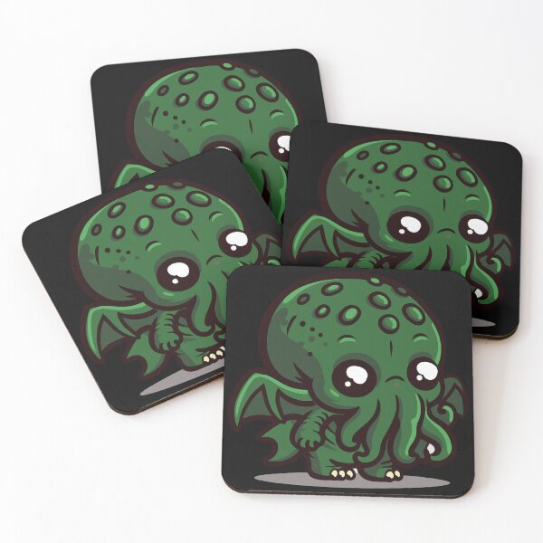 Item preview, Green Kawaii Cthulhu Art designed and sold by BRU Design.