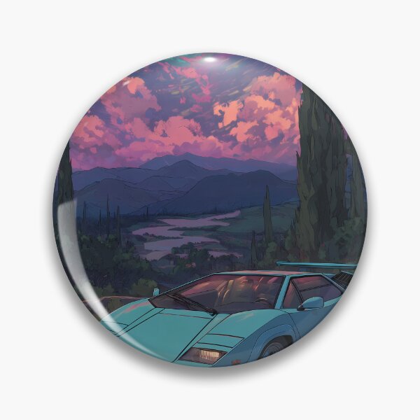 Item preview, Starry Night Lamborghini Anime Art designed and sold by Torii Studio.