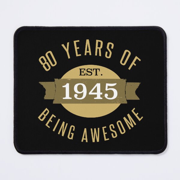 Item preview, Est 1945 80th Birthday Humor designed and sold by thepixelgarden.