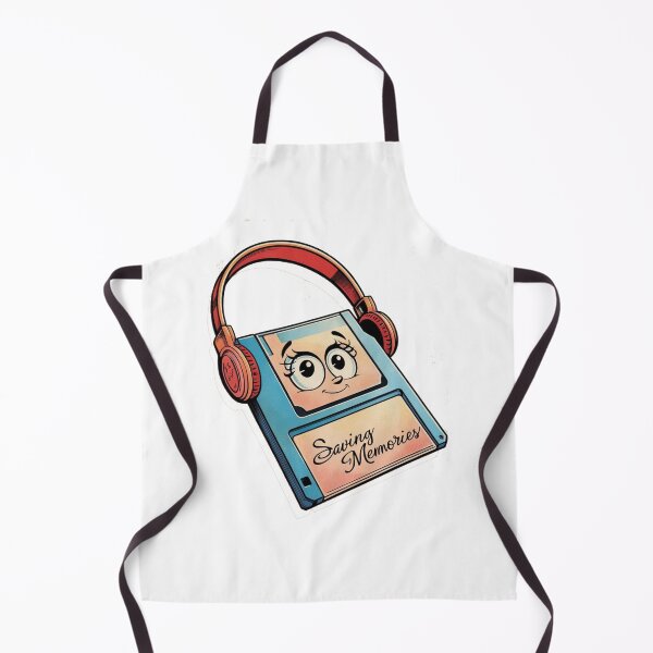 Item preview, Cute Floppy Disk with Headphones designed and sold by PinkiPop Studio.