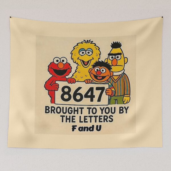 Item preview, 8647 Brought to you by the letters F and U designed and sold by PopCultureArtShop.