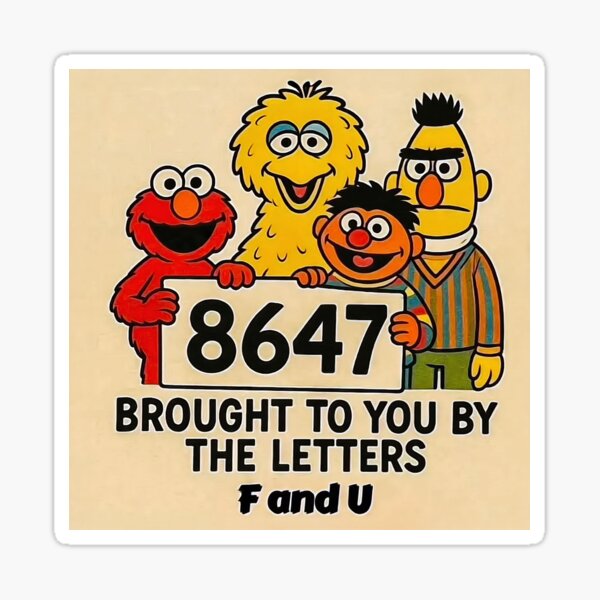 Item preview, 8647 Brought to you by the letters F and U designed and sold by PopCultureArtShop.