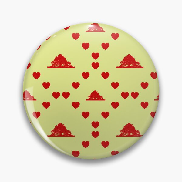 Item preview, Diseño de corazón sin costura de árbol en erupción Arbre en éruption Motif sans coeur Erupting Tree Seamless Heart Pattern Eruptierender Baum Nahtloses Herzmuster designed and sold by TheIconSmith.