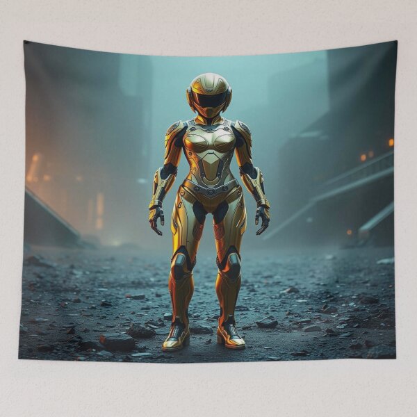 Item preview, Steampunk Dreams – Golden Elegance with Mechanical Details designed and sold by FotoworldEdel.