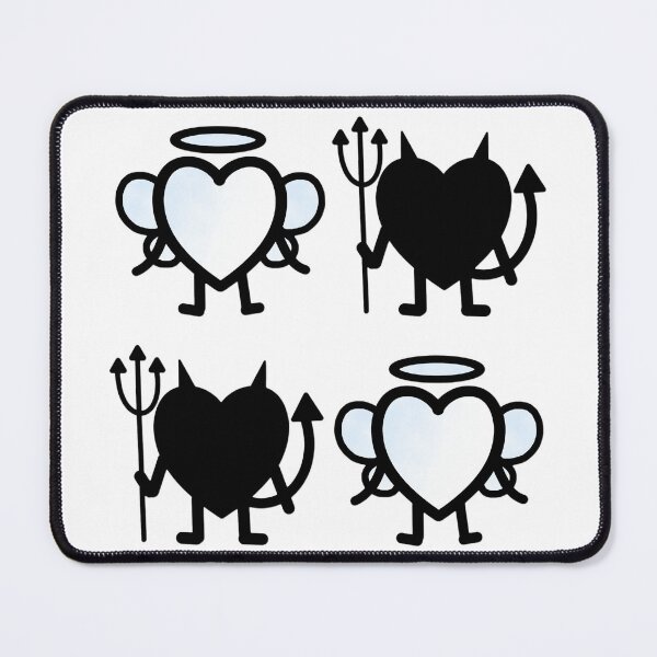 Item preview, Cute Heart Pattern Devil + Angel designed and sold by cherrynat1.