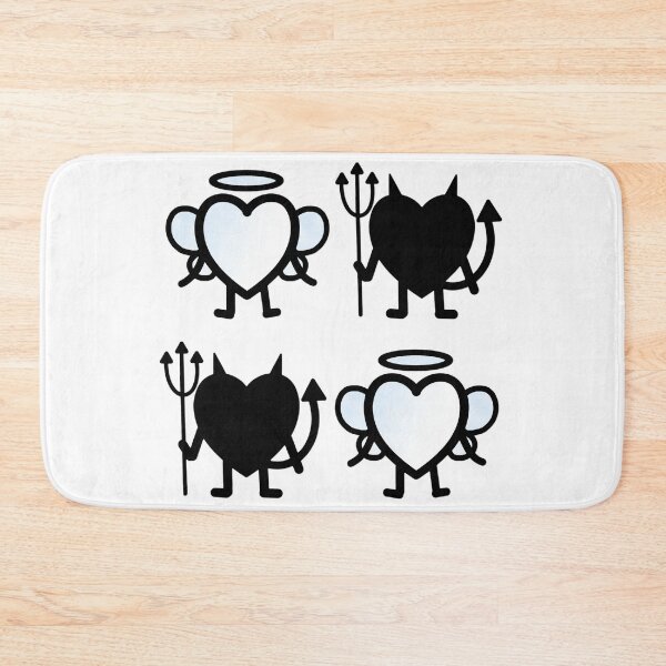 Item preview, Cute Heart Pattern Devil + Angel designed and sold by cherrynat1.