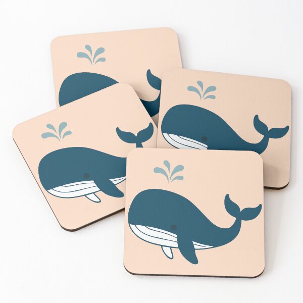 Item preview, Playful Whale Splash – Cute Ocean Animal Illustration designed and sold by PatchAndPetal.