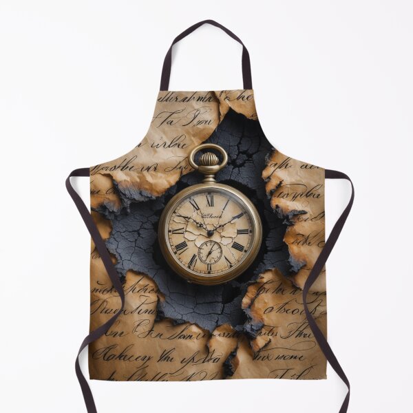 Item preview, Timeless Words – Antique Pocket Watch on Burnt Manuscript designed and sold by sneidere9dace.