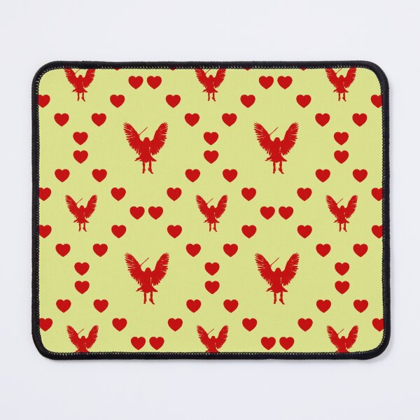 Item preview, Ángel triunfante femenino sin costura Patrón corazón Ange féminin triomphant Motif cœur sans couture Triumphant Female Angel Seamless Heart Triumphierender weiblicher Engel Nahtloses Herzmuster designed and sold by TheIconSmith.
