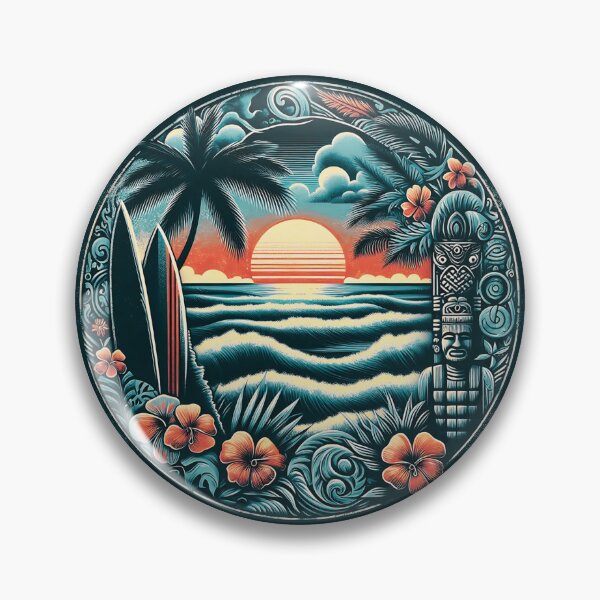 Artikelvorschau, Vintage tropischer Surf-Traum – Retro-Küsten-Vibes 10 entworfen und verkauft von GALF VIBES.