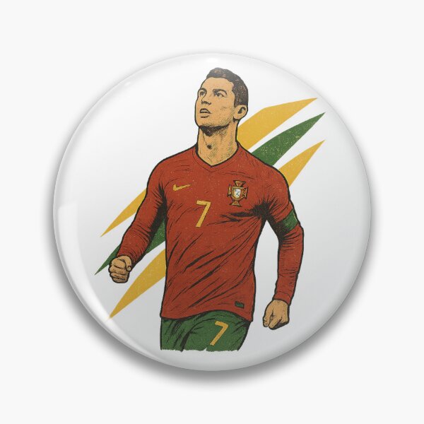 Item preview, Cristiano Ronaldo Retro Portugal Football Art – Vintage Supporter Design designed and sold by liondrifter.