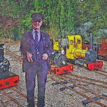 Artwork thumbnail, Guard at the Copsewood Miniature Railway by designbywhacky