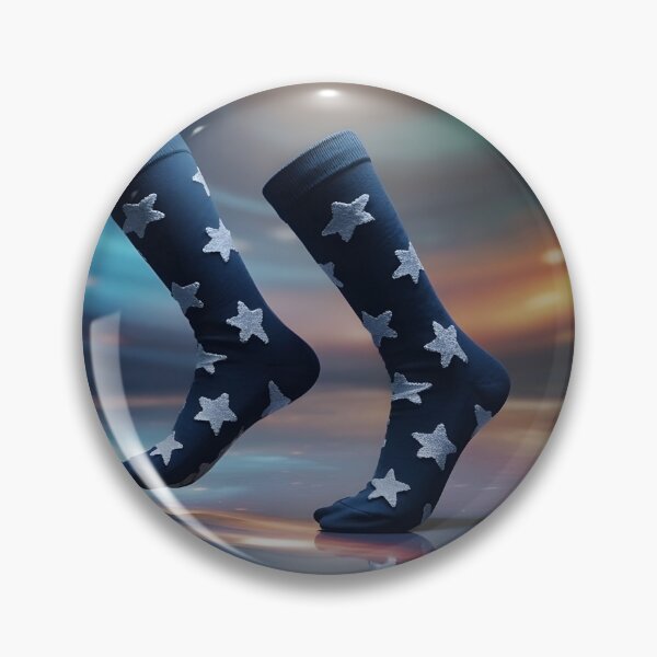 Item preview, A fun and joyful pair of whimsical socks tap dancing designed and sold by mystiquelicorne.