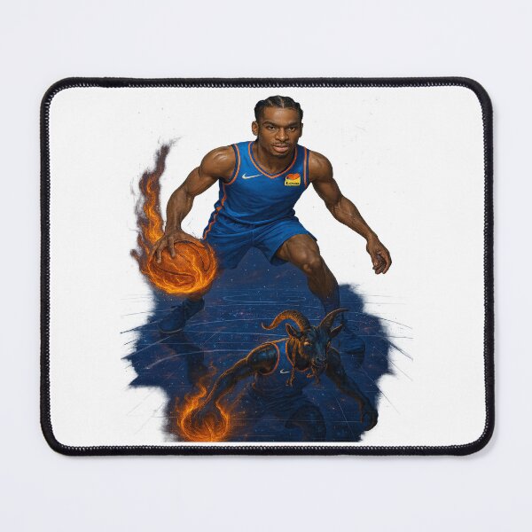 Item preview, Shai Gilgeous-Alexander Mirror GOAT: Cosmic Crossover Legend designed and sold by POD DYNASTY | Original Print On Demand T-Shirt Graphics.