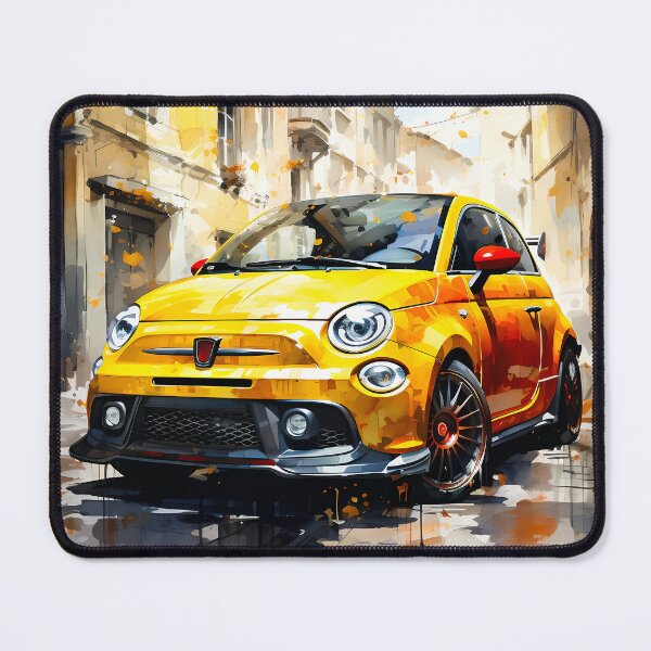 Item preview, Sporty Italian Hatchback Standing Out In Colorful Cityscape designed and sold by RevUpDesign.