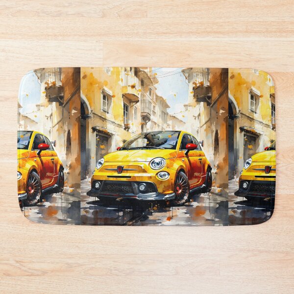 Item preview, Sporty Italian Hatchback Standing Out In Colorful Cityscape designed and sold by RevUpDesign.