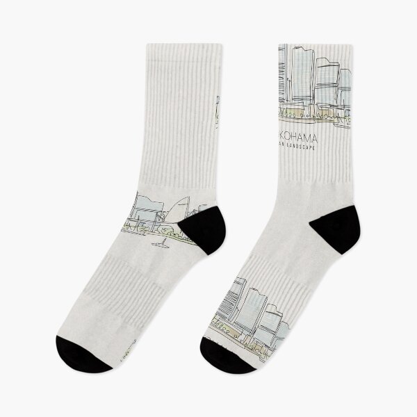 Item preview, Urban Landscape YOKOHAMA - Simple Line Art designed and sold by store-wasabi.