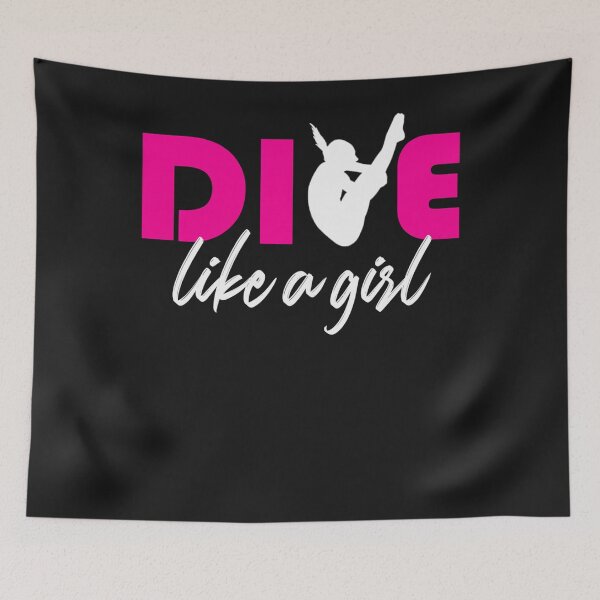 Item preview, Dive Like A Girl Springboard Diving Girls High Diver Gift designed and sold by cobiauqr.
