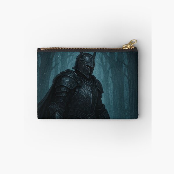 Item preview, Mystic Black Knight in an Enchanted Forest – Fantasy Illustration designed and sold by Adellisa.