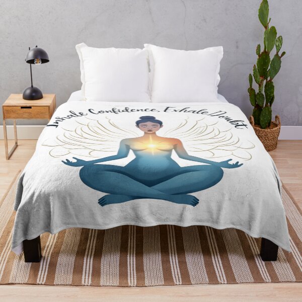 Item preview, Inhale Confidence Exhale Doubt - Yoga Meditation Mindfulness Art designed and sold by gtrock.