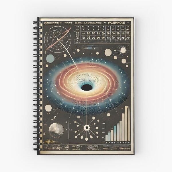 Item preview, Mid Century Space Age Art Wormhole Diagram Coordinates Artifact designed and sold by Lee Hiller Designs.