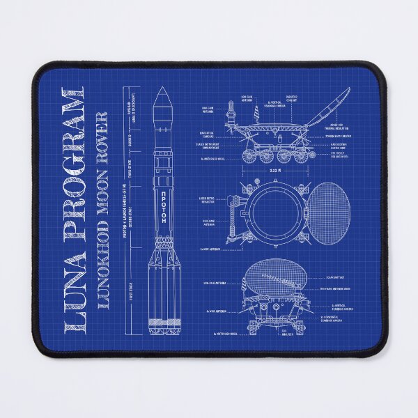 Item preview, Lunokhod Rover. Luna Mission (Vertical Blueprint) designed and sold by BGALAXY.
