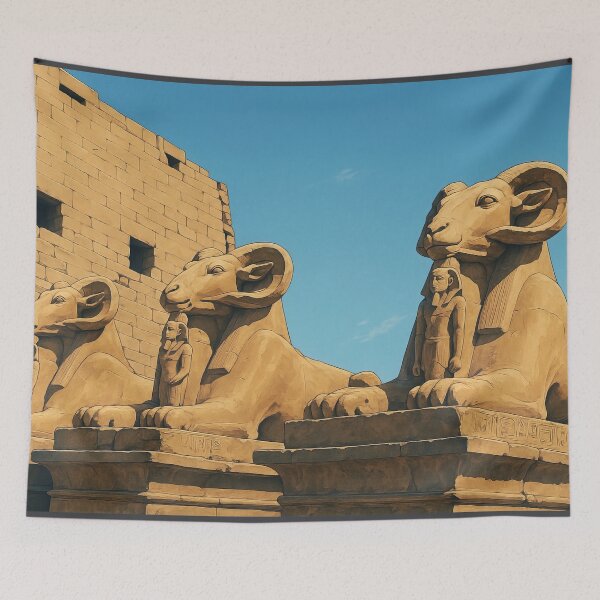 Item preview, Ram-Headed Sphinxes at Karnak Temple designed and sold by KAI-Studio.