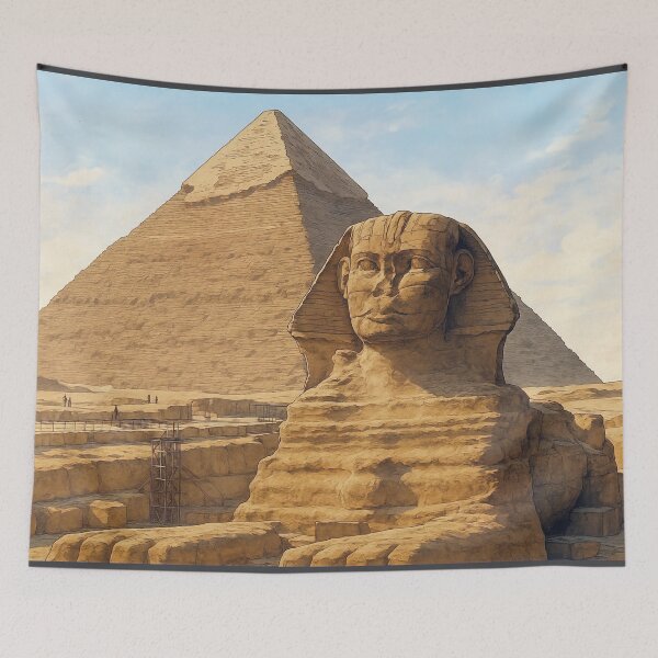 Item preview, The Sphinx and The Great Pyramid designed and sold by KAI-Studio.